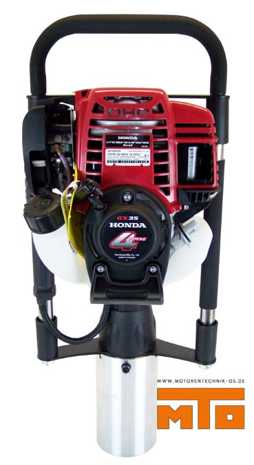 Pfahlramme mit Honda 4 Takt Motor GX-35 Leistungsstark und handlich